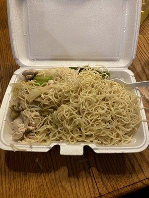 Chicken lo mein