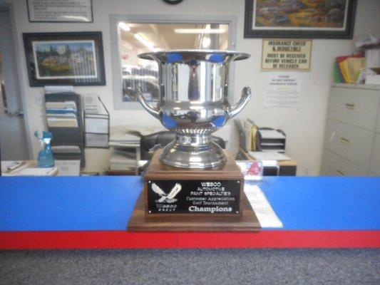 Golf Trophy we had displayed for a while in our front office