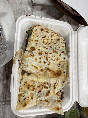 To die for carne asada quesadilla