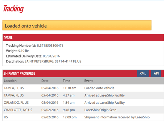 shipment stuck on delivery