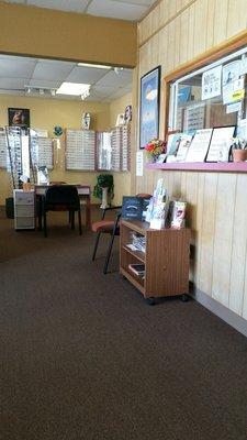 Preferred Eye Care's waiting area.