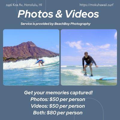 Photo&Video services menu