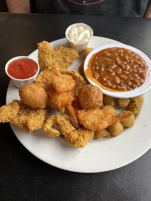 Catfish and shrimp special