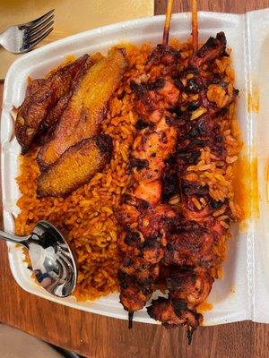 Jollof Rice, Chicken Suya