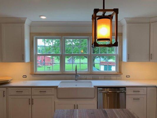 A kitchen remodel