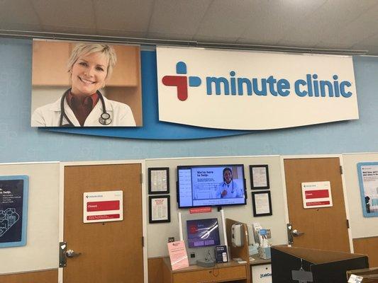 MinuteClinic in the back of CVS