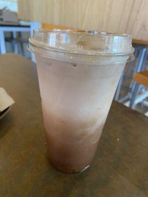 Large Iced Mocha w/ Almond Milk(Allegro Coffee From Colorado)