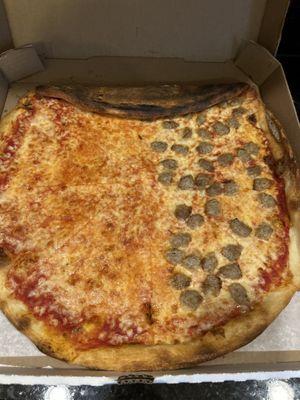 I always appreciate extra, but extra pizza is never good when it is folded into the box to fit.