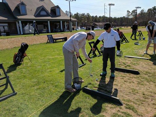 Driving range.