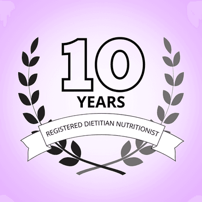 10 years of experience as a Registered Dietitian Nutritionist to assist you in gently applying nutrition science to your situation!