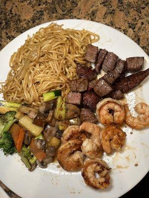 Hibachi Steak and Shrimp