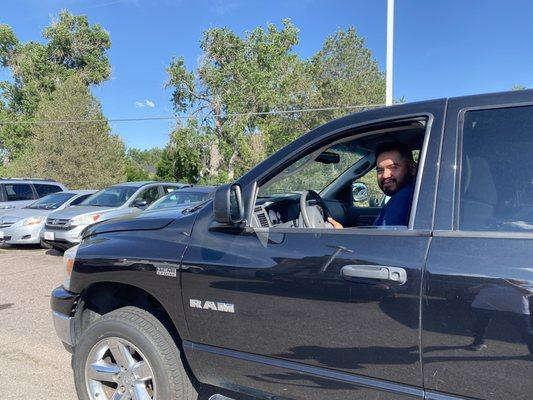 Customer upgrading to a truck at CarHop of Aurora, Colorado!