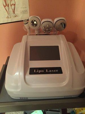 Lipo Laser, contouring areas of your body by imploding hard-to-target fat deposits..