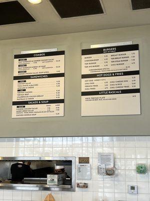 Menu board