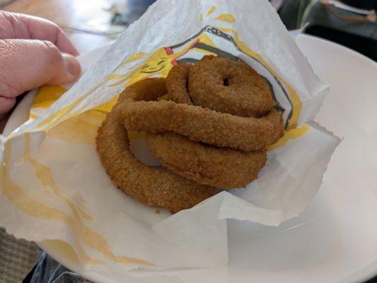 Carl's 5 Onion Rings for $5.89