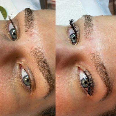 Lash Extensions Natural hybrid.