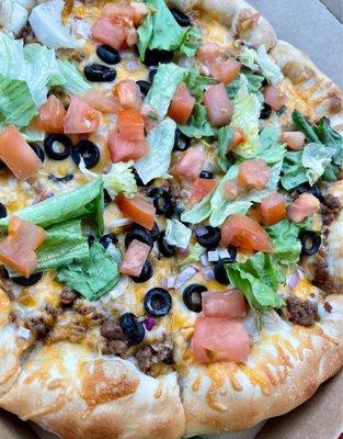 Taco pizza