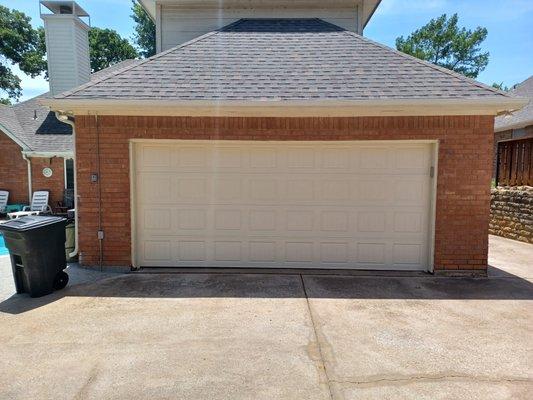 Customer new Garage Doors.