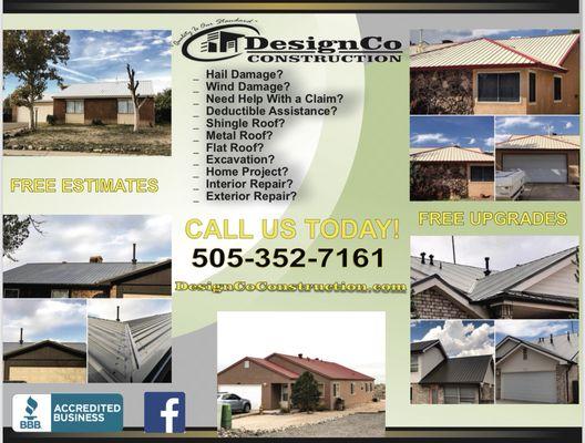 Check us out at DesignCoConstruction.com or call us at 505-352-7161 let us help you with your next project.