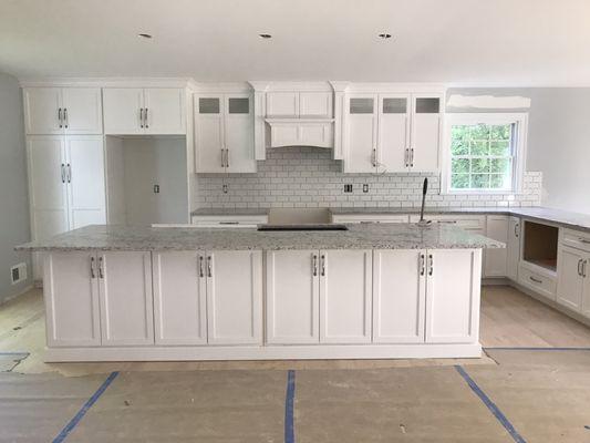 Kitchen remodel. We did the backsplash only on this particular project.