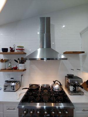 Our new 36" range and vent hood