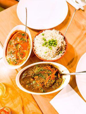 Chicken Tikka Masala, Lamb Saag