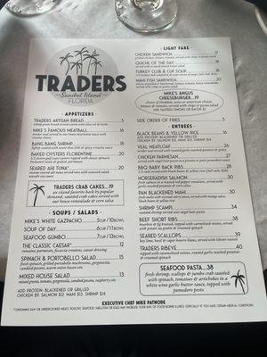 Menu front