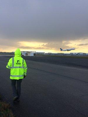 Surveying at Buffalo Niagara International Airport