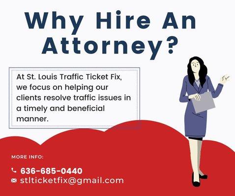 Whether it's a speeding ticket, a DUI, or any other type of ticket, an experienced traffic law attorney can help.