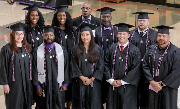 Spring 2017 Graduation Day with some graduating Veterans