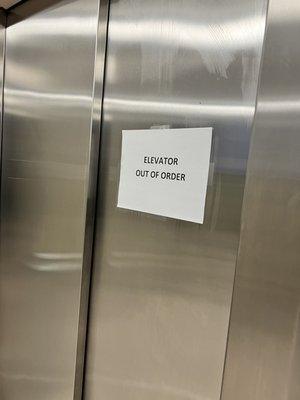 Nearly all elevators are not in service, smh.