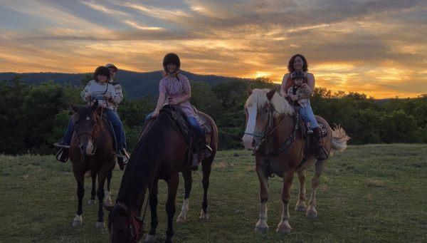 Our guide took a video and I grabbed screen shots. He did a great job at capturing us together after posing the horses.