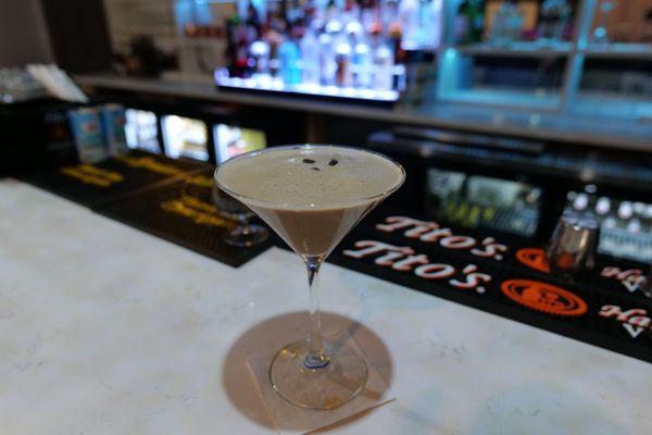 Never to early or to late for our delicious espresso martini! Absolut Vanilla Vodka shaken with kahula, baileys and a shot of espresso