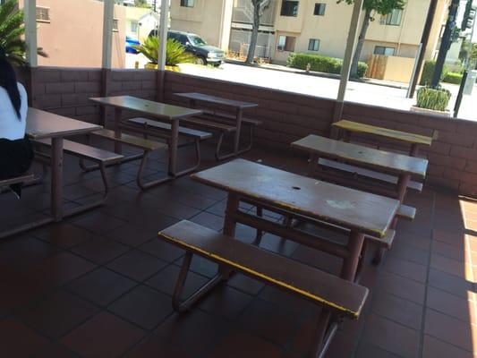 Seating outside