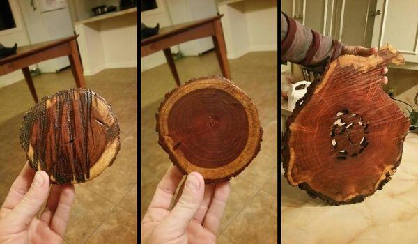 It's amazing how each mesquite piece turns out different every time.