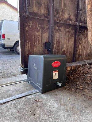 Electric Slide Gate Opener Installation