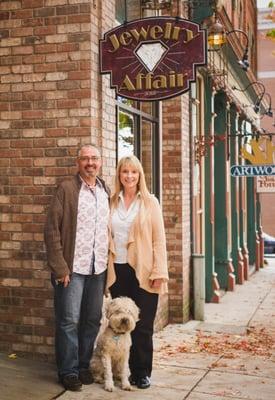 Rodney Charles and Beth Smithson with Bentley