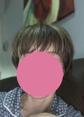 This was the haircut I received.