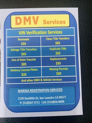 Marina Registration Services