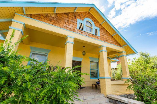 Exterior paint on a residential home in Tucson, Arizona