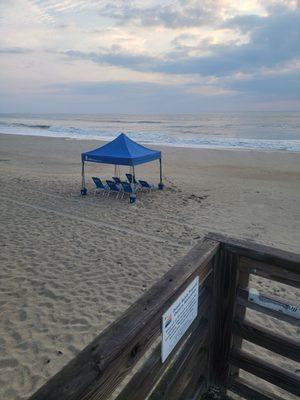 What a pleasure it was to not have to pack any beach chairs or umbrellas and not have to lug them to the beach every day.