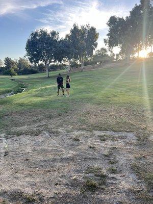 On course lesson with Jared!