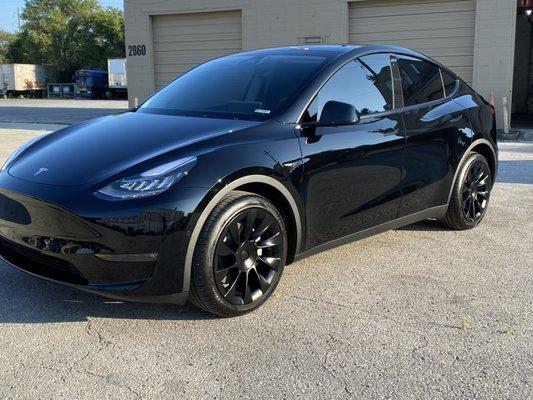 Brand new Model Y protected with System X Ceramic Coating.