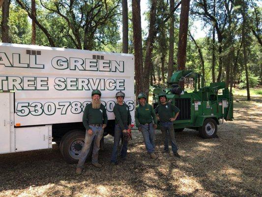 Eric, Wilson, Trevor and Danny...the great crew that helps care for our trees!