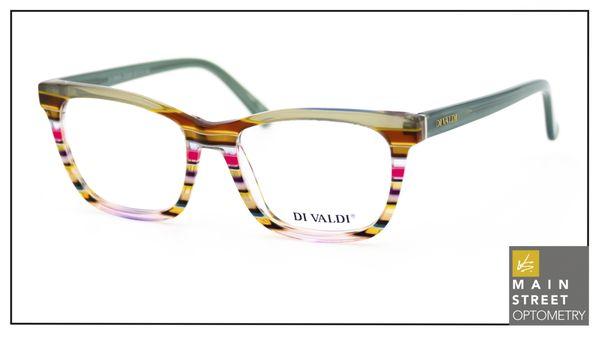 Di Valdi offers a deep mix of eyeglass frames in both ophthalmic and sunglass styles.