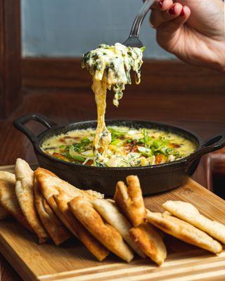 Spinach and artichoke dip.