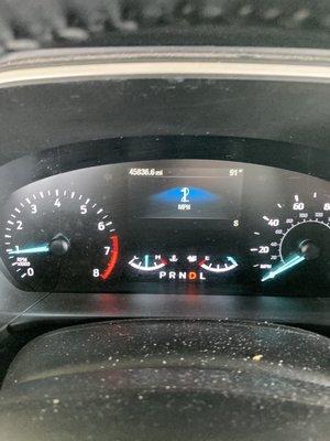 Mileage was well over what you'd expect in a rental