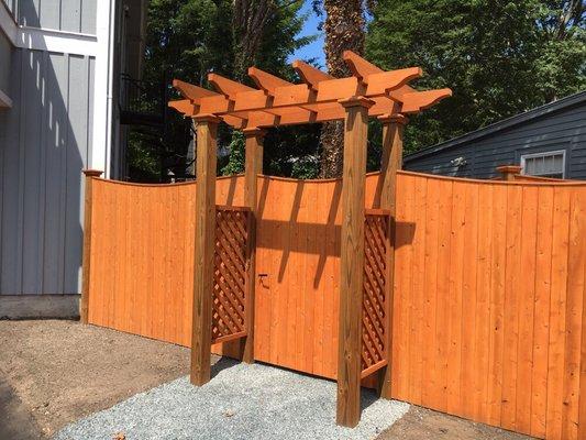 Pergola. We installed .