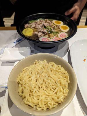 Gyu Miso Ramen with Extra noodles on the side