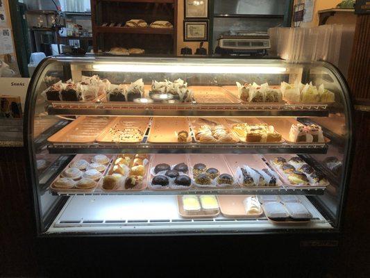 Dessert case at entrance